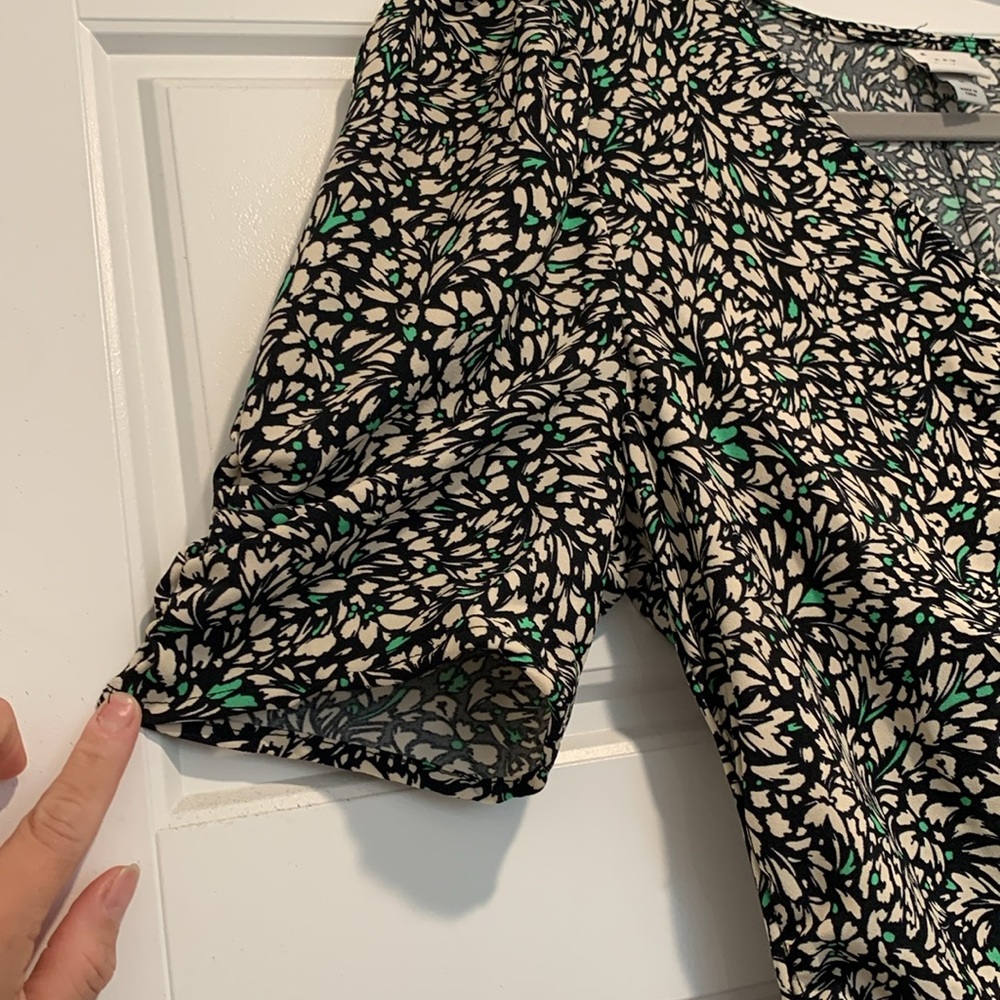 A New Day Crepe Short Sleeve Floral Midi Dress - Picture 11 of 13